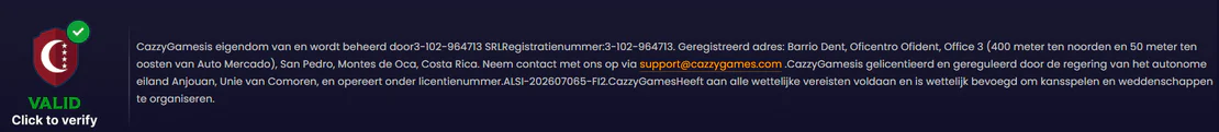 Grenzen stellen bij Cazzygames